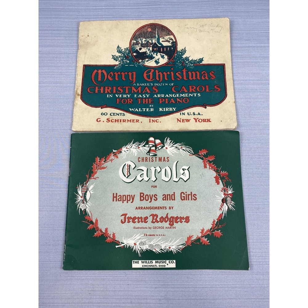 Vintage‎ Christmas Carol Song Books ~ 1945 & 1951